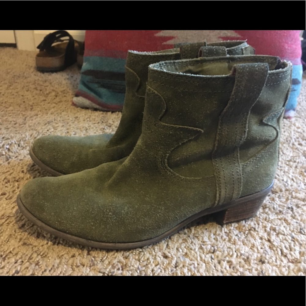 Lucky Brand Nubuck Leather Boots